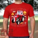 Moj traktor moja pravila – Majica sa štampom – boja: crvena