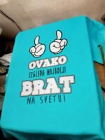 Ovako izgleda najbolji brat – Majica sa štampom – boja: plava