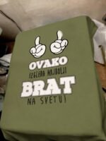 Ovako izgleda najbolji brat – Majica sa štampom – boja: zelena