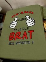 Najbolji brat na svetu V2 – Majica sa štampom – boja: zelena