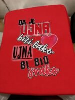 Da je ujna biti lako – Majica sa štampom – boja: crvena