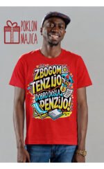 Zbogom tenzijo dobro došla penzio vš1 – Majica sa štampom – boja: crvena