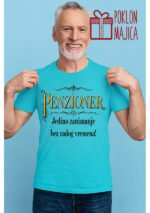 Penzioner pravo zanimanje – Majica sa štampom – boja: plava