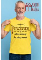 Penzioner pravo zanimanje – Majica sa štampom – boja: žuta