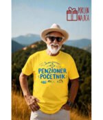Penzioner pocetnik – Majica sa štampom – boja: žuta