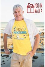 Novi penzioner – Majica sa štampom – boja: žuta