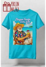 Zbogom tenzijo V55 – Majica sa štampom – boja: plava