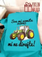 Samo traktor (crvena) – Majica sa štampom – boja: plava
