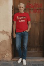 Penzioner limited edition – Majica sa štampom – boja: crvena