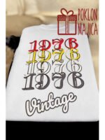 1976 Vintage – Majica sa štampom – boja: bela