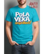Pola veka originalnosti – Majica sa štampom – boja: plava