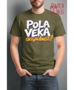 Pola veka originalnosti – Majica sa štampom – boja: zelena