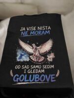 Golubar :) penzioner – Majica sa štampom – boja: crna