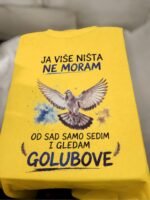 Golubar :) penzioner – Majica sa štampom – boja: žuta