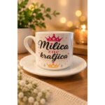 Kraljica + ime – Šoljica za kafu