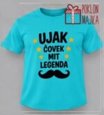 Ujak čovek mit legenda – Majica sa štampom – boja: plava