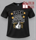 Ujak – kao tata samo zabavniji – Majica sa štampom – boja: crna