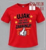 Ujak – kao tata samo zabavniji – Majica sa štampom – boja: crvena