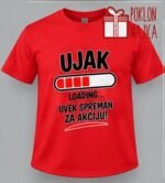 Ujak loading – Majica sa štampom – boja: crvena