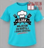 Ujak majstor za roštilj – Majica sa štampom – boja: plava