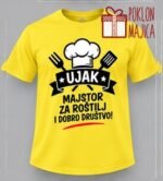 Ujak majstor za roštilj – Majica sa štampom – boja: žuta