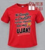 Ujak google chatgpt – Majica sa štampom – boja: crvena