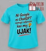 Ujak google chatgpt – Majica sa štampom – boja: plava
