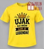Ujak nije običan – Majica sa štampom – boja: žuta