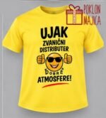 Ujak zvanični distributer raspoloženja – Majica sa štampom – boja: žuta
