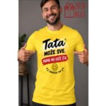 Tata može sve! – Majica sa štampom – boja: žuta