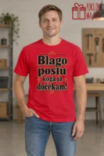 Majica — Blago poslu koga ja dočekam! – Kolega koleginica, boja crvena