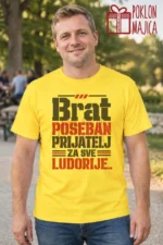Majica — Brat – poseban prijatelj za sve ludorije. – Brat sestra, boja žuta