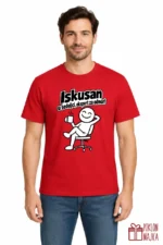 Majica — Iskusan u sedeljci, ekspert za odmor! – Kolega koleginica, boja crvena