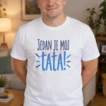 Majica — Jedan je moj tata! – Tata mama – boja: bela