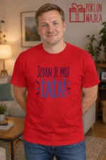 Majica — Jedan je moj tata! – Tata mama – boja: crvena