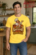 Majica — Kad kuvar priča, hrana sluša, boja žuta