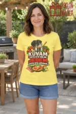 Majica — Kuvam zato što volim, jedem zato što uživam – Kuvar, boja žuta