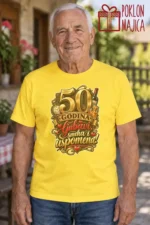 Majica — 50 godina ljubavi, smeha i uspomena! – Baka deka, boja žuta