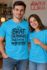 Majica — Brat na prodaju – Brat sestra, boja tirkizno plava
