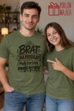 Majica — Brat na prodaju – Brat sestra, boja maslinasto zelena