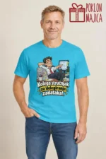 Majica — Kolega stručnjak za ‘delegiranje’ zadataka! – Kolega koleginica, boja tirkizno plava