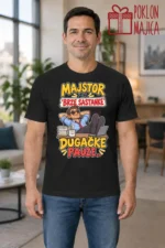 Majica — Majstor za ‘brze sastanke’, dugačke pauze. – Kolega koleginica, boja crna