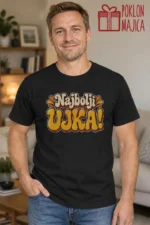 Majica — Najbolji UJKA! – Ujka teča, boja crna
