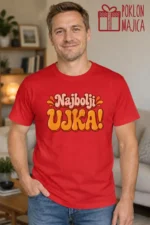 Majica — Najbolji UJKA! – Ujka teča, boja crvena