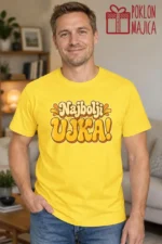 Majica — Najbolji UJKA! – Ujka teča, boja žuta