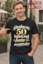 Majica — Ovako sa 50 izgleda moj bata :) Još mlađi u duši! – Brat sestra, boja crna