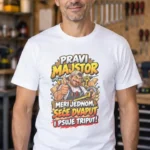 Majica — Pravi majstor meri jednom, seče dvaput i psuje triput! – Majstori, boja bela