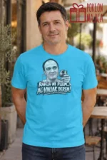 Majica — Rakiju ne pijem… Al’ vinjak derem! – Filmske replike, boja tirkizno plava