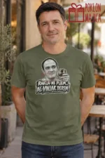 Majica — Rakiju ne pijem… Al’ vinjak derem! – Filmske replike, boja maslinasto zelena
