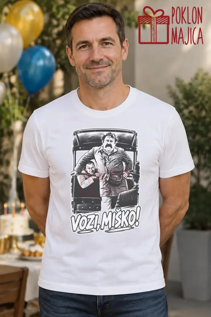 Majica — Vozi miško! Majica — Vozi miško! – Filmske replike, boja bela